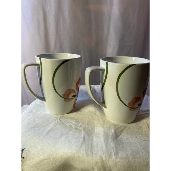 Set of Two (2) Corelle Coordinates Porcelain Square Mugs - Picture 4 of 13